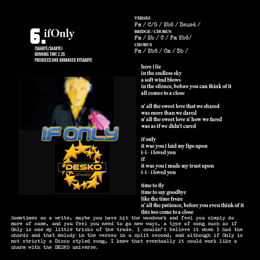 Song Book - Dark Disco - the Album Experience